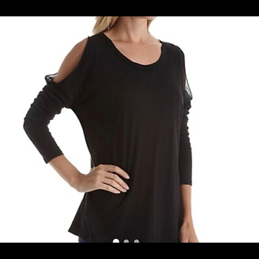 NWOT Michael Stars cold shoulder soft‎ jersey top!